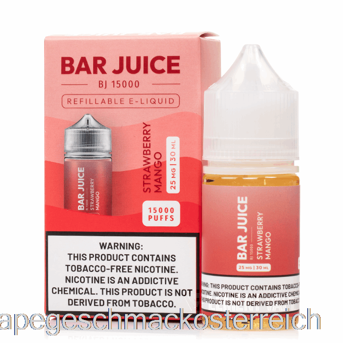Erdbeer-Mango - Riegelsaft - 30 Ml 50 Mg Vape-Geschmack